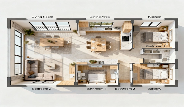 Vaishnavi Krishna Brindavan 3 BHK