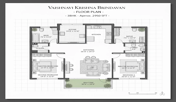 Vaishnavi Krishna Brindavan Floor Plan